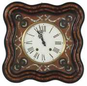 Inlaid Wall Hanging Bakers Clock