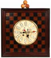 Mahogany Gamblers Theme Wall Clock