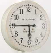 20 in. Seth Thomas 30 Day Marble Dial Clock