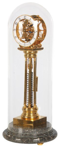 Reproduction Single Fusee Skeleton Clock