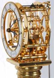 Reproduction Single Fusee Skeleton Clock