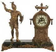 New Haven Figural Mantle Clock