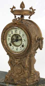 New Haven Figural Mantle Clock