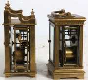 2 Pc. Brass Carriage Clocks