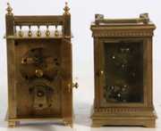 2 Pc. Brass Carriage Clocks