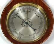 J.E. Caldwell Mahogany Clock & Barometer