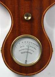 J.E. Caldwell Mahogany Clock & Barometer