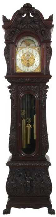 Jos. Jennens Mahogany Horner Grandfather Clock