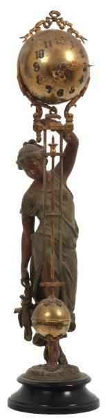 Ansonia Huntress Figural Swing Clock