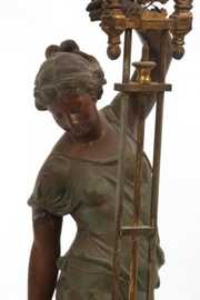 Ansonia Huntress Figural Swing Clock
