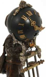 Aug. Moreau Figural Mystery Swing Clock