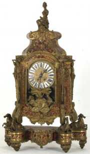 Brass & Boulle Inlaid Bracket Mantle Clock