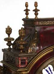 Etienne Maxant Boulle & Brass Mantle Clock