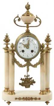 Societe Clusienne Marble & Ormolu Mantle Clock