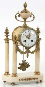 Societe Clusienne Marble & Ormolu Mantle Clock