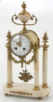 Societe Clusienne Marble & Ormolu Mantle Clock