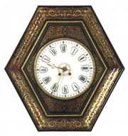 Brass & Boulle Inlaid Baker’s Clock
