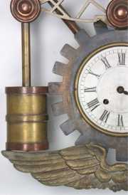 German Industrial Wall Hanging Clock