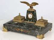 Marble & Bronze Desk Clock