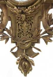 French Bronze Cartel Wall Clock