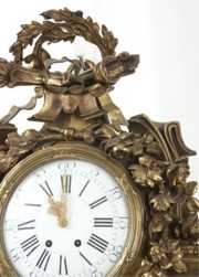 French Bronze Cartel Wall Clock