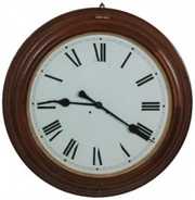 30 Day Oak Waterbury 24 in. Gallery Clock
