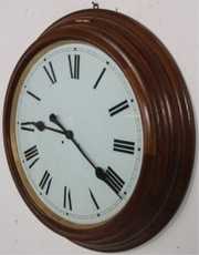 30 Day Oak Waterbury 24 in. Gallery Clock