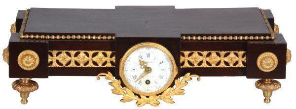 Charles Gauthier Mahogany Clock Platform