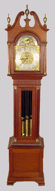 Seth Thomas Hall Clock, Mahogany Case