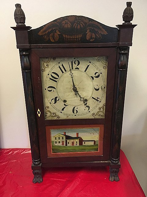 Riley Whiting Column and Splat Shelf Clock