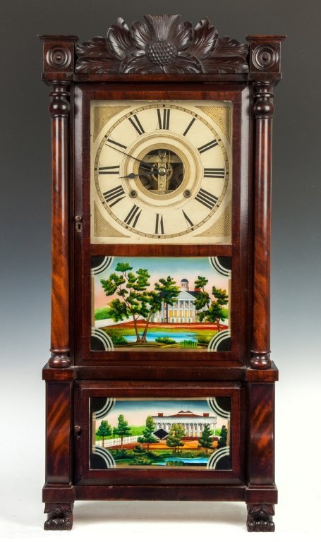 Birge Mallory & Co. Triple Decker Shelf Clock,