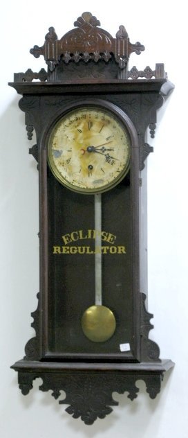 E.N. Welch Eclipse Regulator Calendar Clock