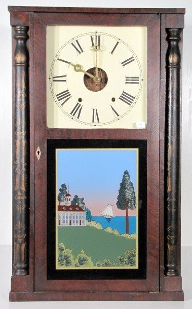 Riley & Whiting 1/2 Splat Wood Works Clock