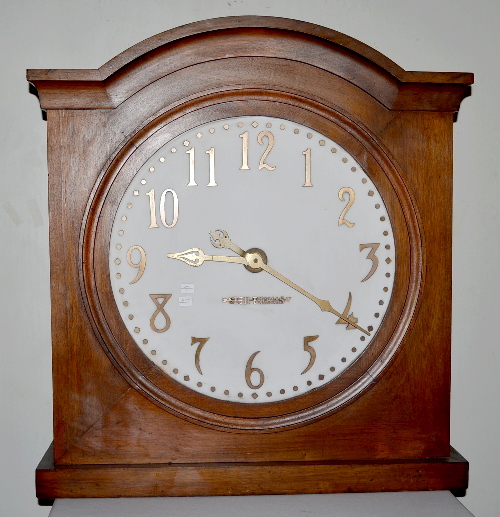 Antique Seth Thomas Milk Glass Dial Bank Clock