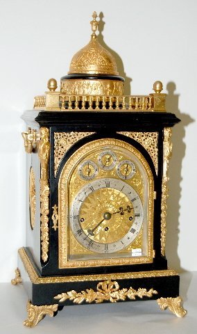 English Fusee Nesting Bell Bracket Clock