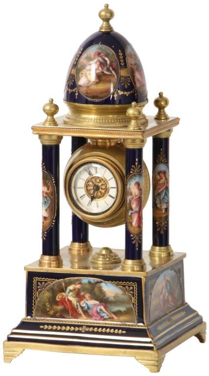 Royal Vienna Porcelain Mantle Clock