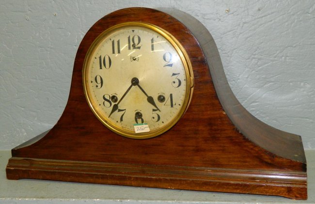 Waterbury mahogany 8 day  clock.