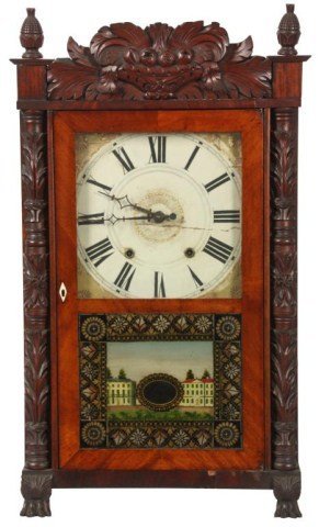 Charles Kirke Half Column Mantle Clock