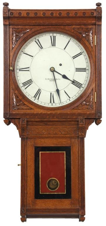 E. Howard No. 75 Oak Regulator Clock