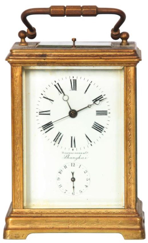 Hour Repeater Brass Carriage Clock w/ Alarm