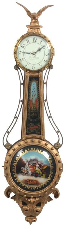 Elmer O. Stennes Girandole Banjo Clock