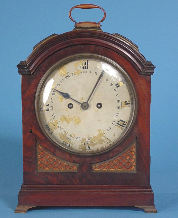 Mahogany Fusee Bracket Clock