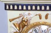 French Porcelain & Bronze Mantle Clock