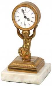 Figural Putti Novelty Desk Clock