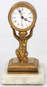 Figural Putti Novelty Desk Clock