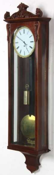 Mahogany Biedermeier Vienna Regulator