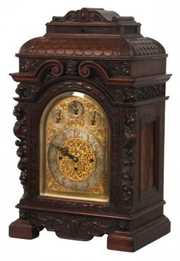 Mahogany 9 Tube Fusee Bracket Clock