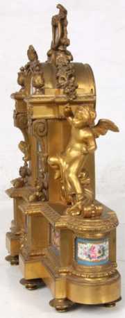 H. Picard Figural Bronze Mantle Clock