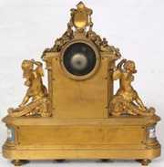 H. Picard Figural Bronze Mantle Clock
