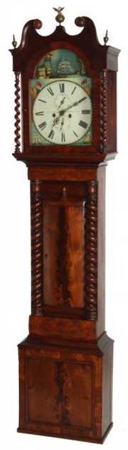 Scottish Rocking Ship Grandfather Clock